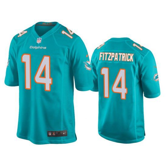Men Miami Dolphins #14 Ryan Fitzpatrick Nike Green Game NFL Jersey->miami dolphins->NFL Jersey
